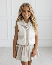 Paris Chic Tweed Set - beige