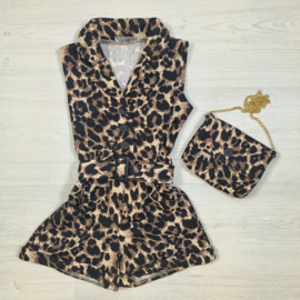 Leopard love playsuit
