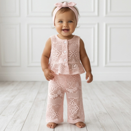 Little Dreamer Lace Set - roze
