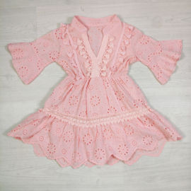 Ibiza Lace Dress - roze