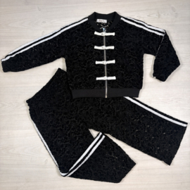Your Lace Bow Tracksuit - zwart