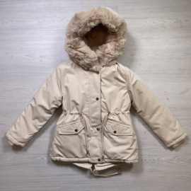 Girls winter parka - beige