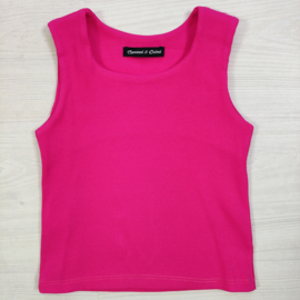 Essential rib tank top - fuchsia