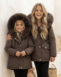 Girls winter parka - Bruin