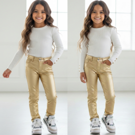 Glow pants - goud