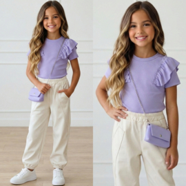 Ruffle Dream Shortsleeves - lila