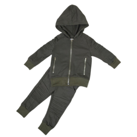 Little biker boy set - groen