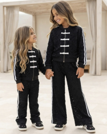 Your Lace Bow Tracksuit - zwart