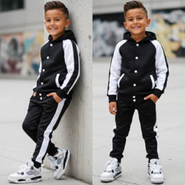 Varsity boys set - zwart