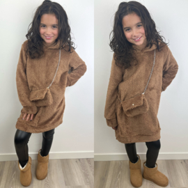 Teddy dress - Camel