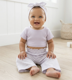 Striped pastel set - paars