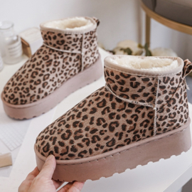 Mini winter boots - leopard (Twinning)