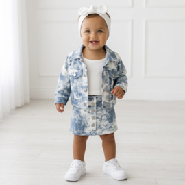 Cloud Wash Denim Baby Set