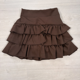 Elegant Bow Ruffle Set - bruin 
