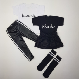 Blondie/Brownie 2.0 Shortsleeves - Twinning (gepersonaliseerd)