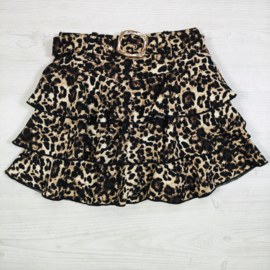 Your Printed Layered Skort - leopard