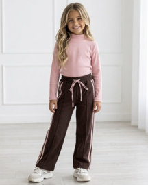 Retro Stripe Wide Leg Pants - bruin