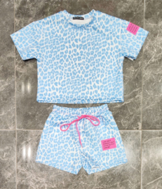 Wild vibes short set - blauw