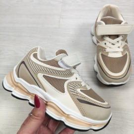 Sporty Wave Sneakers - beige