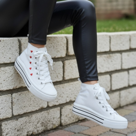In love with you sneakers - wit