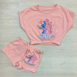 Sporty stitch set - lichtroze