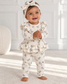 Cute flowery set - groen (verzenddatum 9 okt)