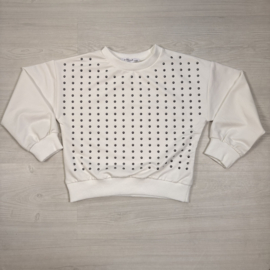 Sparkle Studs Sweatshirt - wit