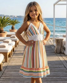 Rainbow Breeze Dress - groen/multi