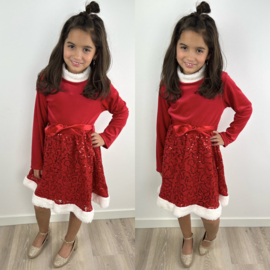 Paillet holiday dress