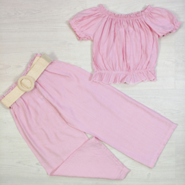 Boho Belted Summer Set - roze