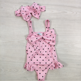 Polka Dot Swimsuit - roze
