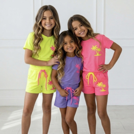Neon Palm Summer Set - paars