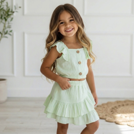 Little Sunshine Ruffle Set - mint