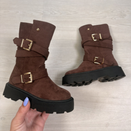 Urban Buckle Boots - bruin
