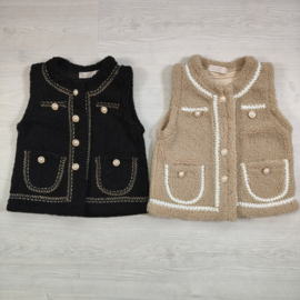 Classy teddy gilet - camel