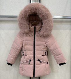 Quilted parka - roze