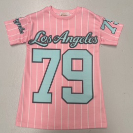 Mint/Pink Los Angeles 79 Jersey Dress