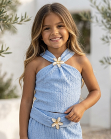 Sky Blue Flower Set