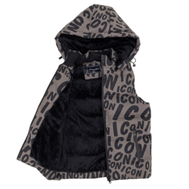 Icon all over BODYWARMER - grijs