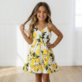 Sweet Lemon Ruffle Dress