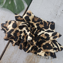 Wild Ruffle Leopard Skirt