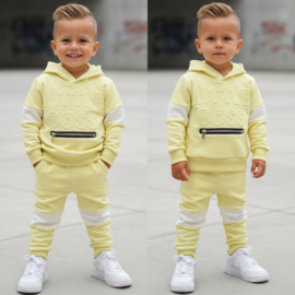 Hooded Little boss set - geel