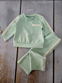 Tiny Hearts wide leg Set - groen