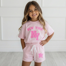 Pink Urban NY Crop Set - roze