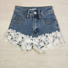 Your Summer Lace Shorts - blauw