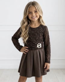 Lace Elegance Dress - bruin
