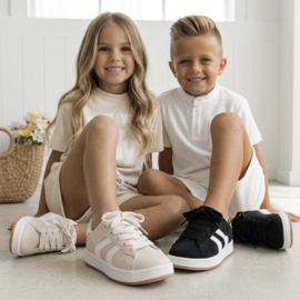 Move it sneakers - zwart (met klittenband)