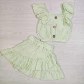 Little Sunshine Ruffle Set - mint