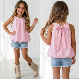 Summer blush tie top