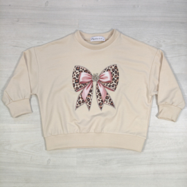 Wild Bow Sweater - beige